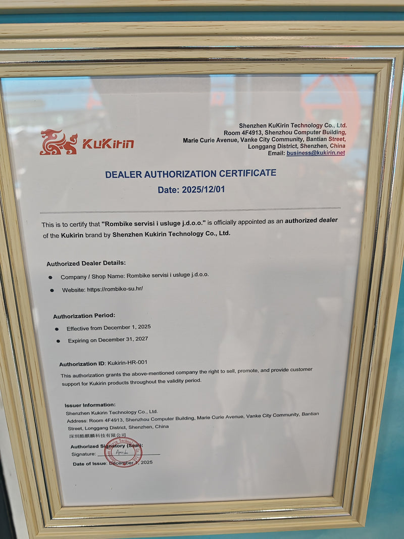 ENGWE ovlašteni distributer certifikat